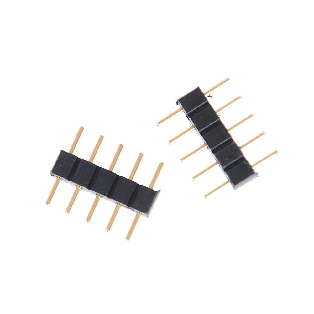 10pcs 5PIN RGBW Connector Adapter pin needle male type double For  LED StripDD
