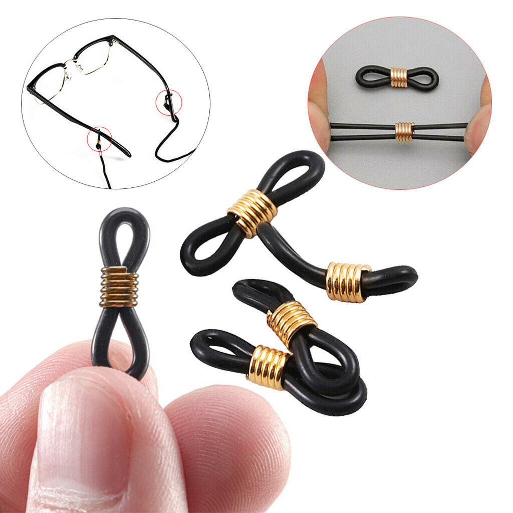 100pcs Sunglasses Glasses Chain Connector Ends Lanyard Reading Holder Strap Cord