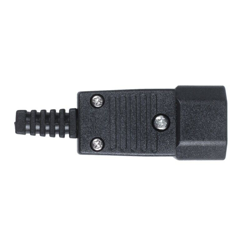 Black IEC-320 C14 Male Plug AC Power Inlet Socket Connector 250V 10A G2E6E6