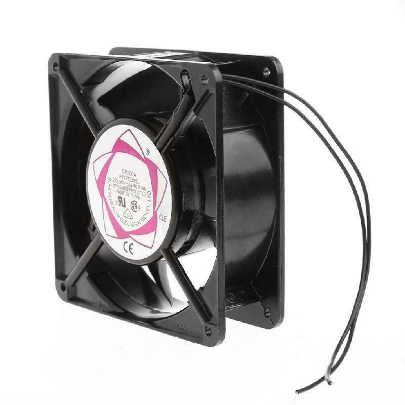 DP200A 2123XSL 12038 120mm Sleeve Bearing 220-240V AC 2-Wire Case Cooling Fan