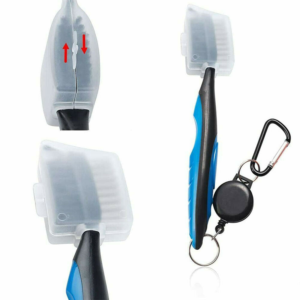 Golf Club Cleaning Groove Brush Cleaner & Golf Groove Sharpener Regrooving Set