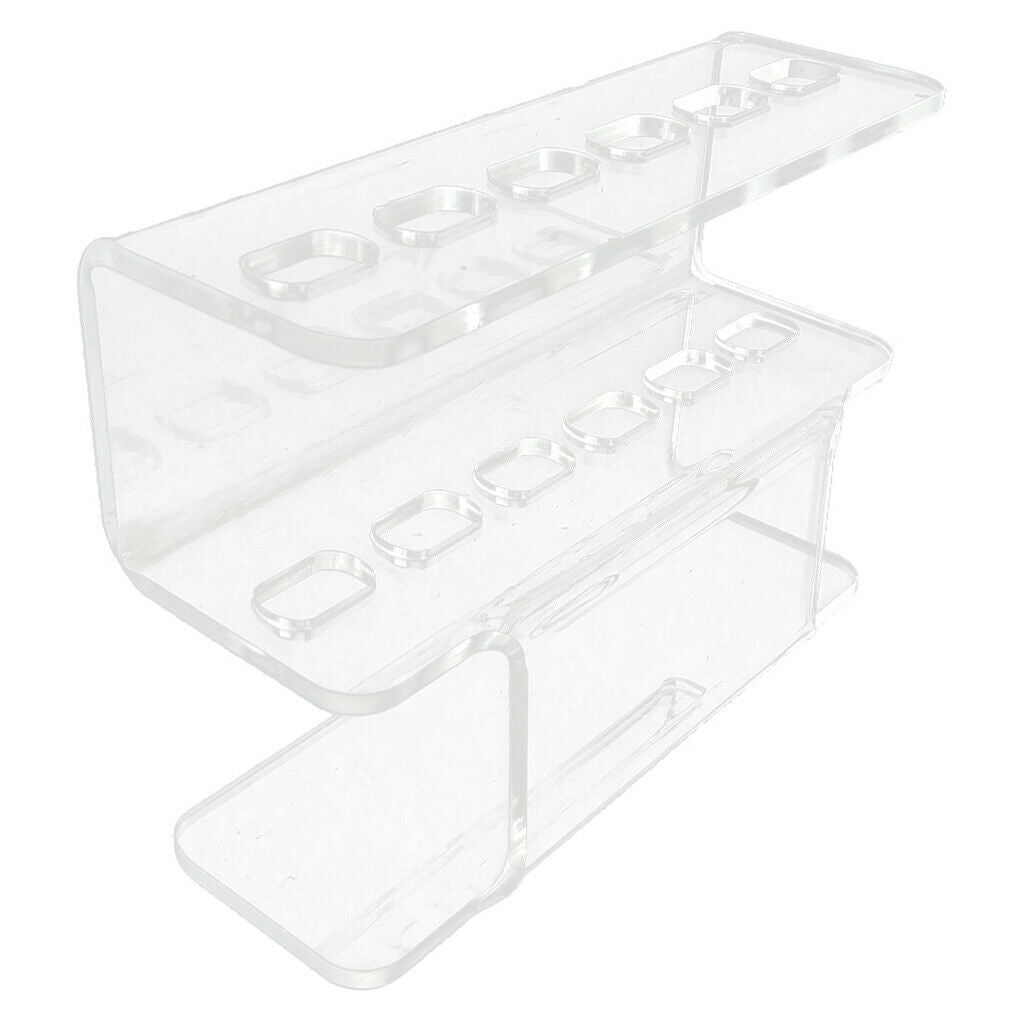 6 Slot Eyelashes Tweezers Storage Holder Tabletop Display Stand Organizer