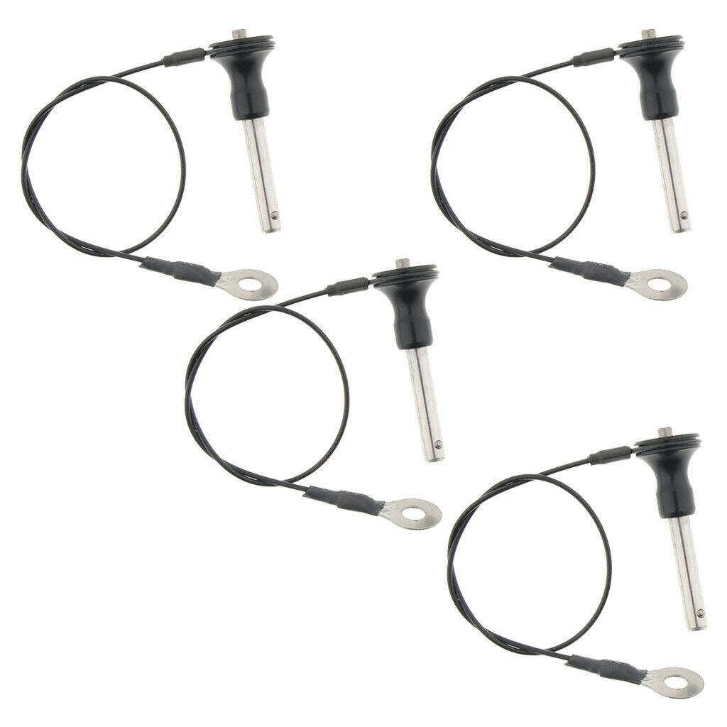 4 Pieces Stainless Steel Ball Lock Quick Release Pin Push Button Fine Finish