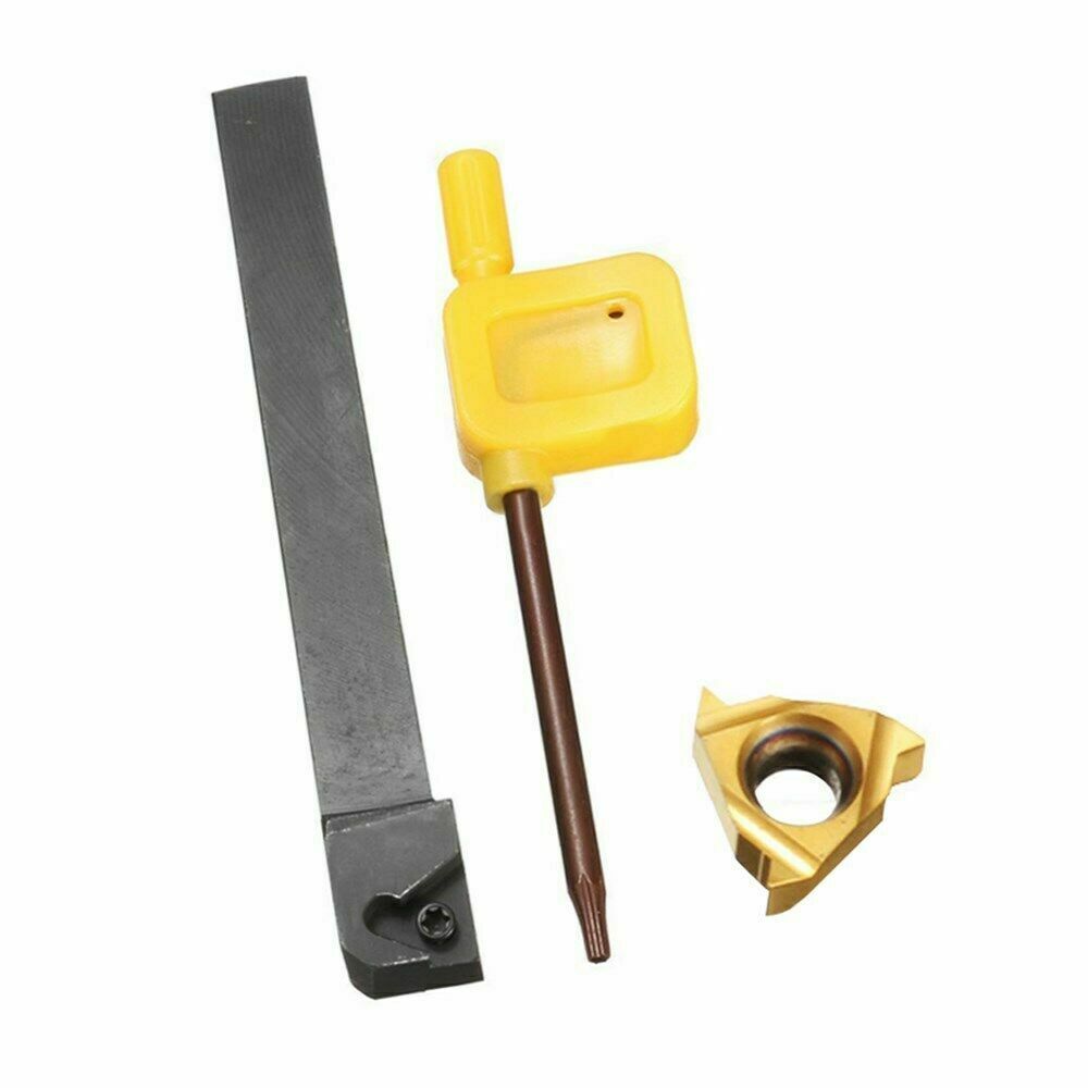10Pcs 11ER AG60 Threading Insert + SER1010H11 10mm Lathe CNC Cutting Tool Holder