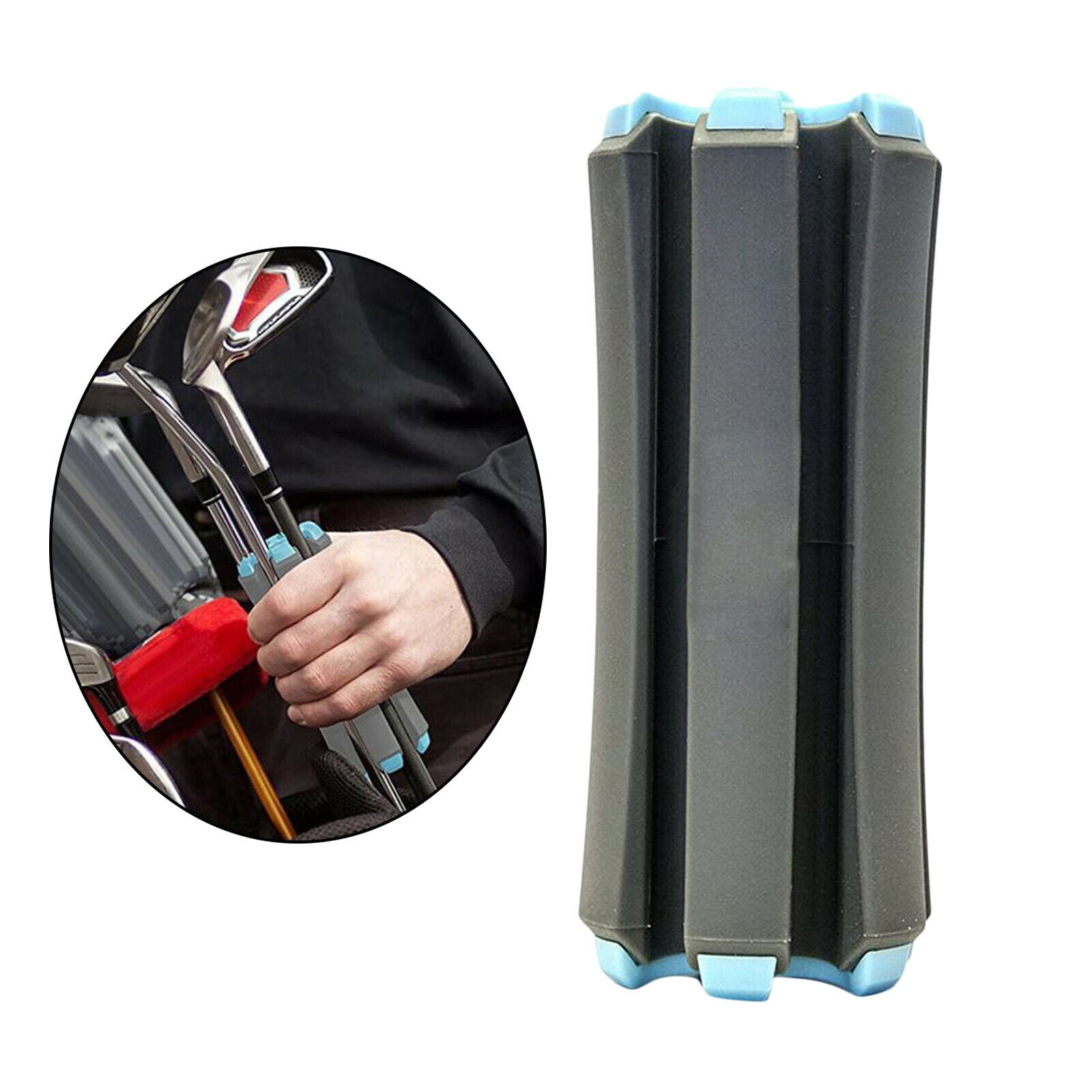 2Pieces Portable Small Golf Fixed Storage Accessories Holds Up to 6 Clubs