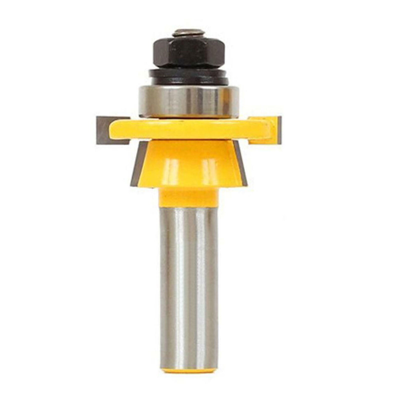 2pcs 1/2 Inch Shank Tongue Groove Router Bit Set T-shape Wood Milling Cutter