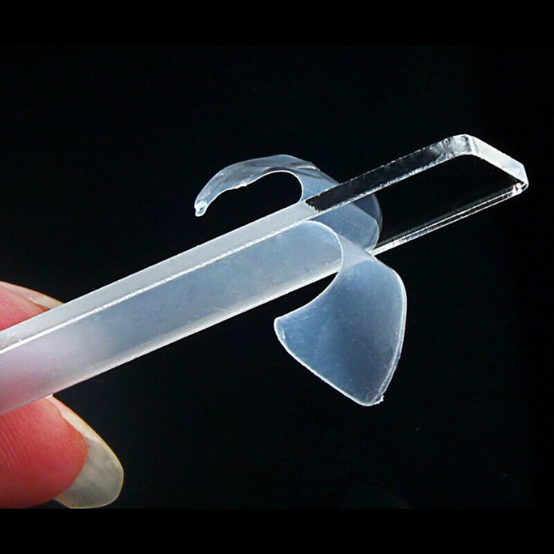 50pcs False Nail Display Show Stand Clear Rectangle Holder Strip Practice T Lt
