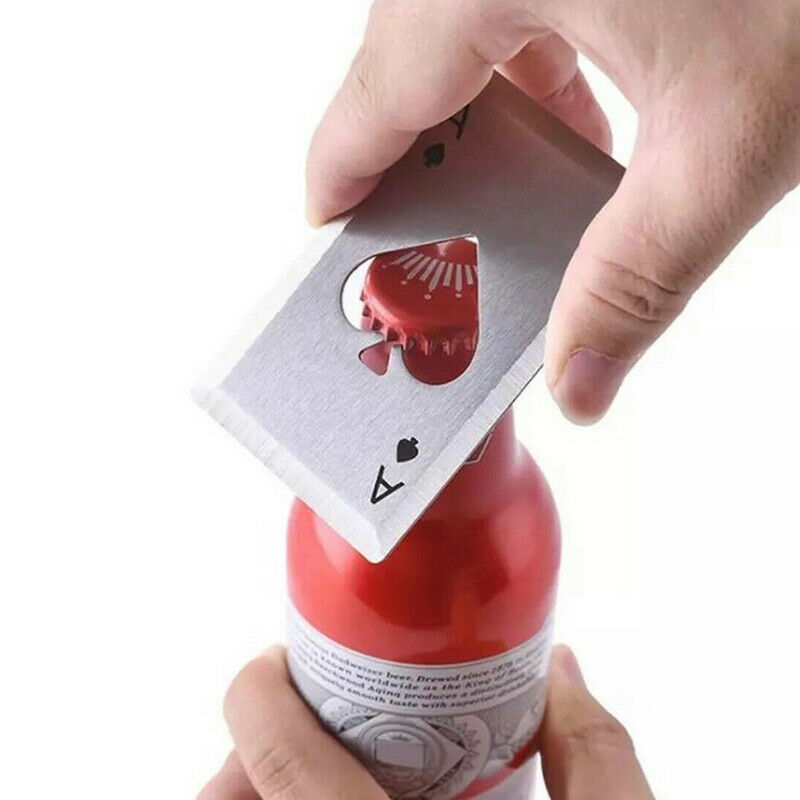Poker Spade A Bottle Opener Creative Bar Pub Card Beer Soda Top Bottle Op.l8