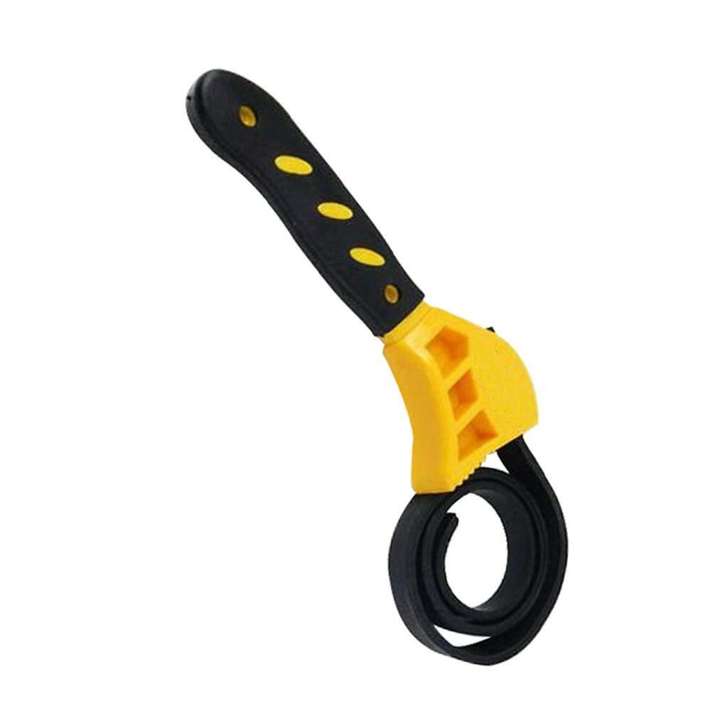 2x Rubber Strap Wrench Adjustable DIY Jars Hose Fitting Spanner 500mm Belt S