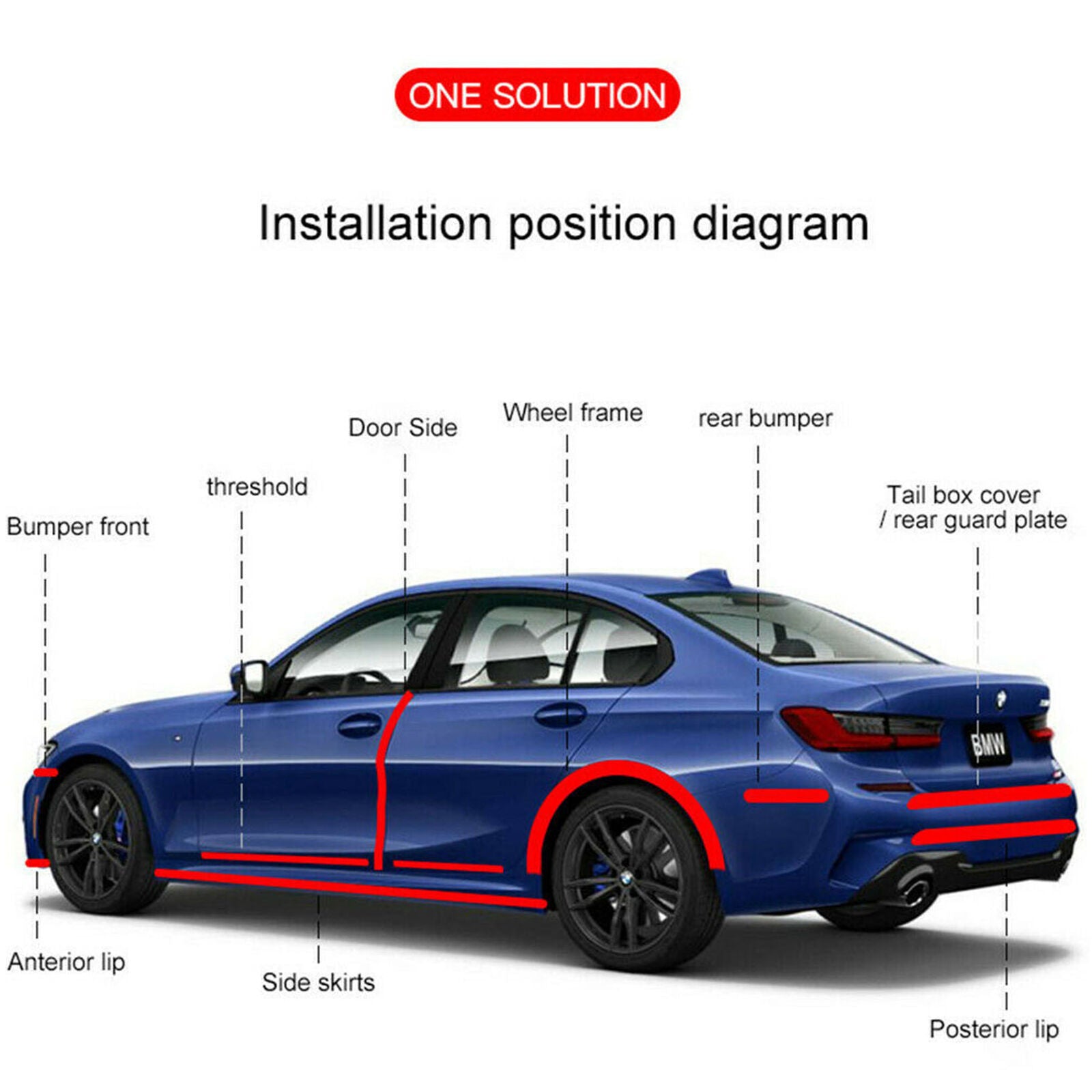 Accessories Carbon Fiber Rubber Protector Door Sill Scuff Cover Car Stickers