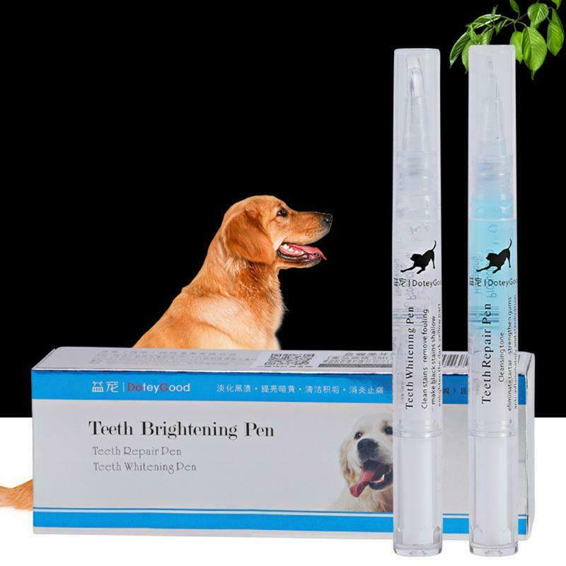 Pet Dog Cat Teeth Cleaning Kit for Dental Care Tartar Remover Pen Fresh Breath