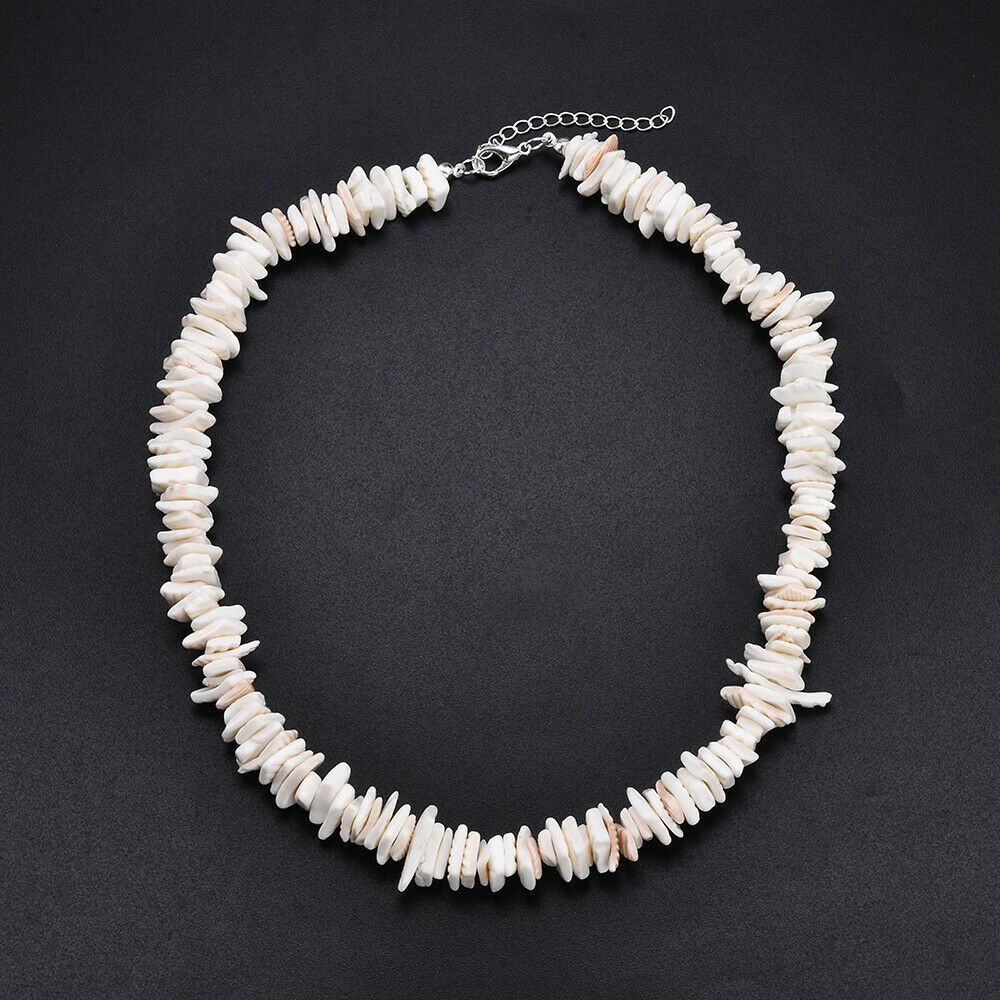 White Conch Clam Chips puka Shell Necklace Collar Choker Fashion For Women Men