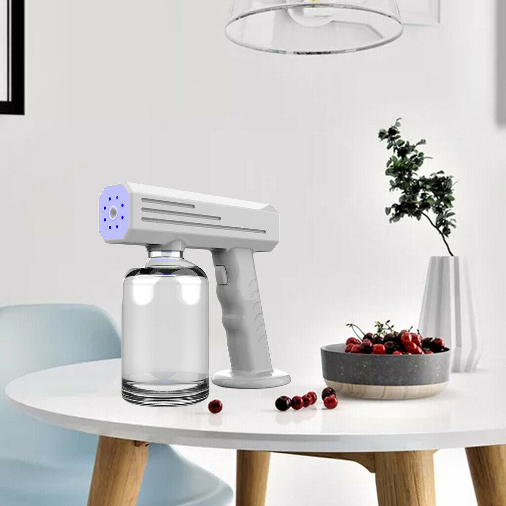 Cordless Electric Nano Disinfectant Sanitizer 480ml Spray Gun USB Charging