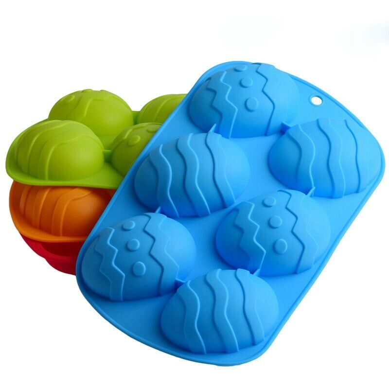 Silicone Egg Shape Cake Easter Dough Moulds Chocolate Ice Cube Tray Baking