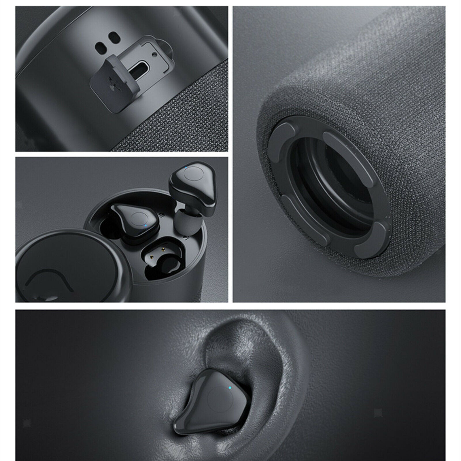 Speaker Earbuds 2 in 1 Bluetooth 5.1 Premium Sound Bicycle Slide to Open