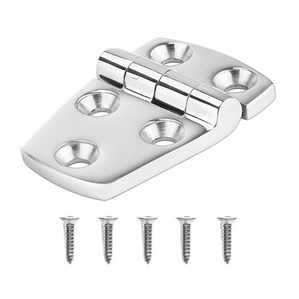 Marine 316 Stainless Steel Door Hinge Hardware for Boat Hatch 58x38x4.5mm