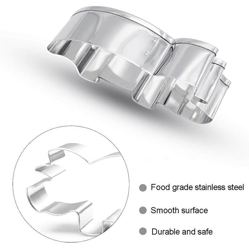7Pcs Dinosaur Stainless Cookie Cutters Biscuit Candy Food Molds  Party Suppl KX