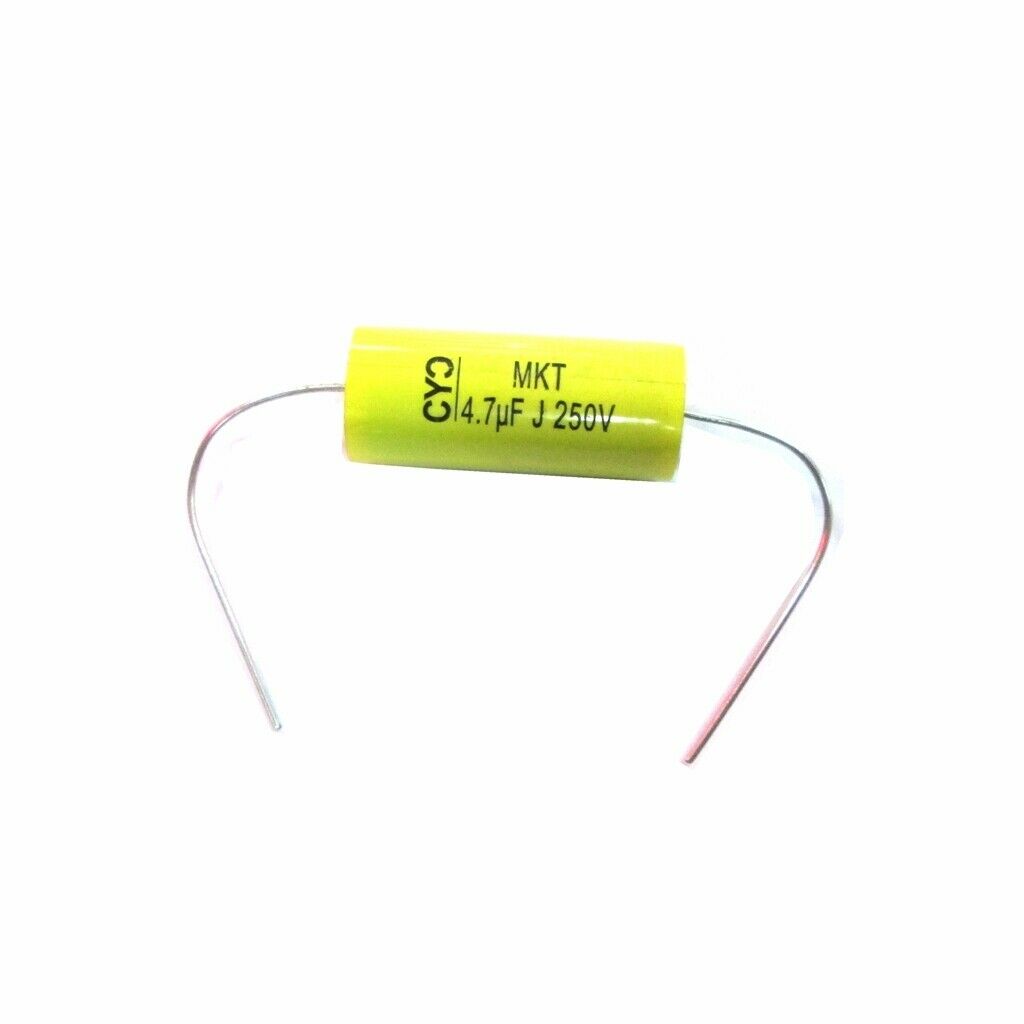 2 Pieces 4.7 UF 250 V Metallized Polyester Film Capacitor for Audio Splitter