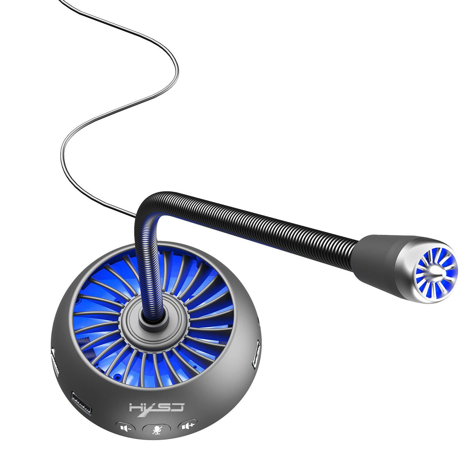 Desktop Microphone Speech Recording Mic for PC Laptop Notebook Gaming Chat