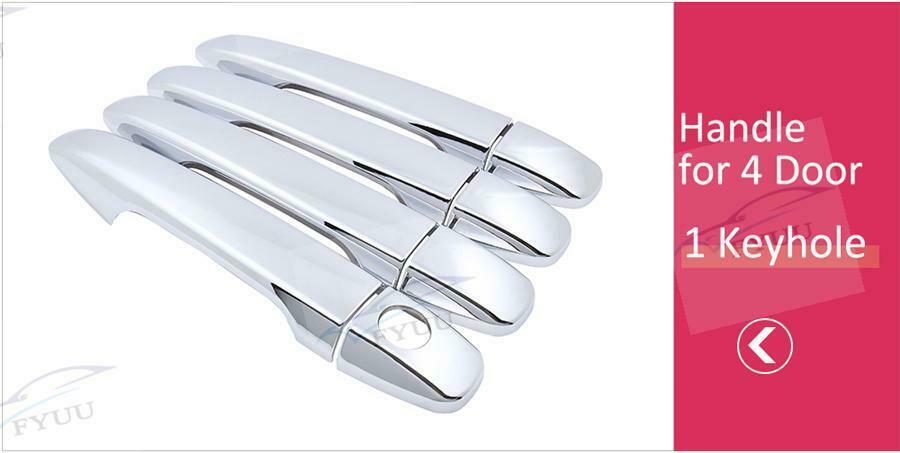 Accessories Chrome Side Door Handle Covers Trims For Subaru Forester 2013-2017