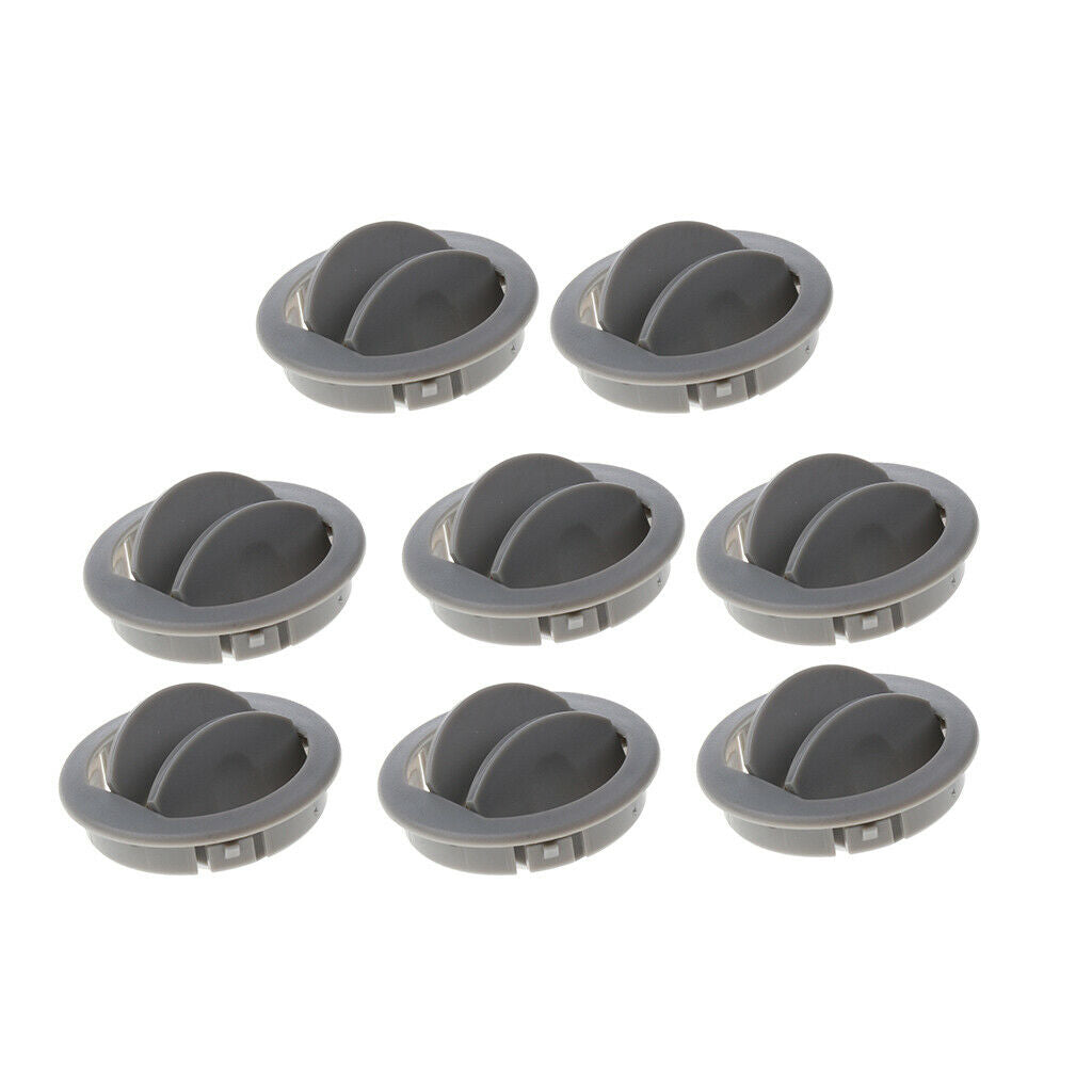 8x Car RV ATV Interior Round Ceiling A/C Vent Air Outlet Rotating Open Close