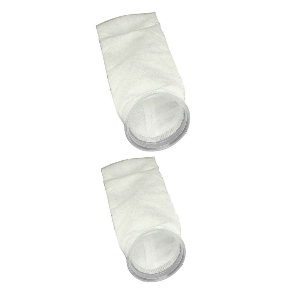 2x 150/200 Micron 4"x15"   Aquarium Marine Sump Felt Pre Filter Sock Bag