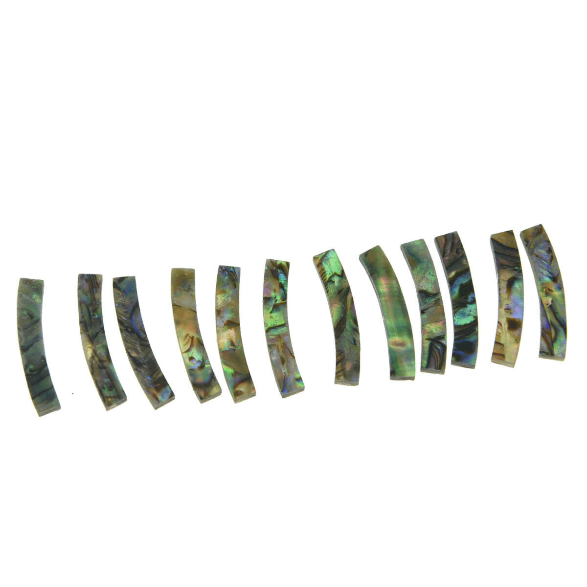 Ukulele Rosette Paua Abalone Shell Curved Strips Soundhole Inlay 75x3mm