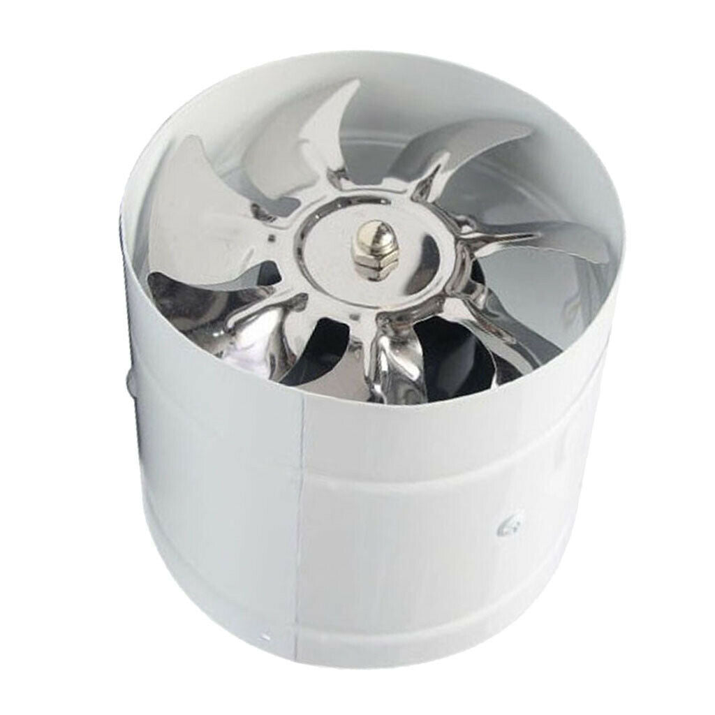 White ABS Inline Blower Vent Fan Boat Bilge Ventilation Venting Exhaust