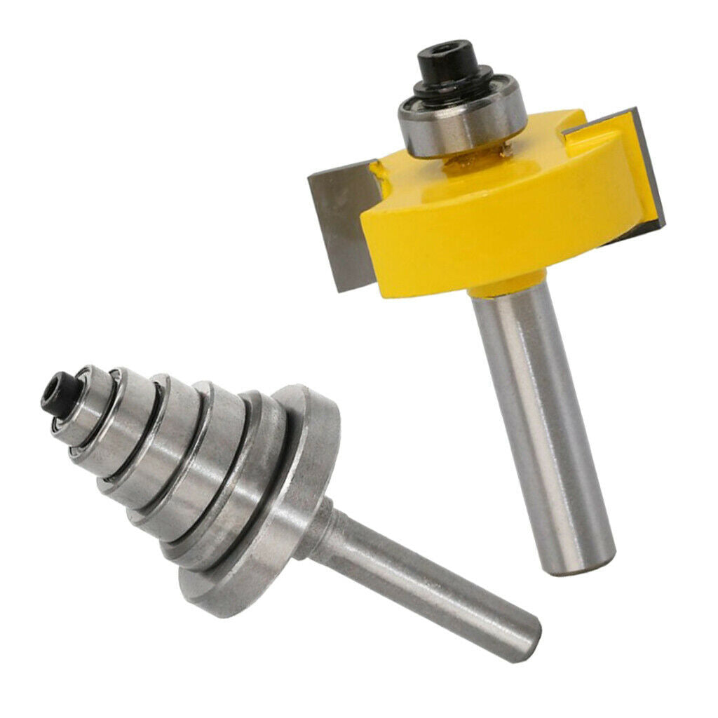 8 Mm Rebate Cutter With 6 Bearing Sets 3/8 '', 1/2 '', 5/8 '', 3/4 '', 7/8 ''