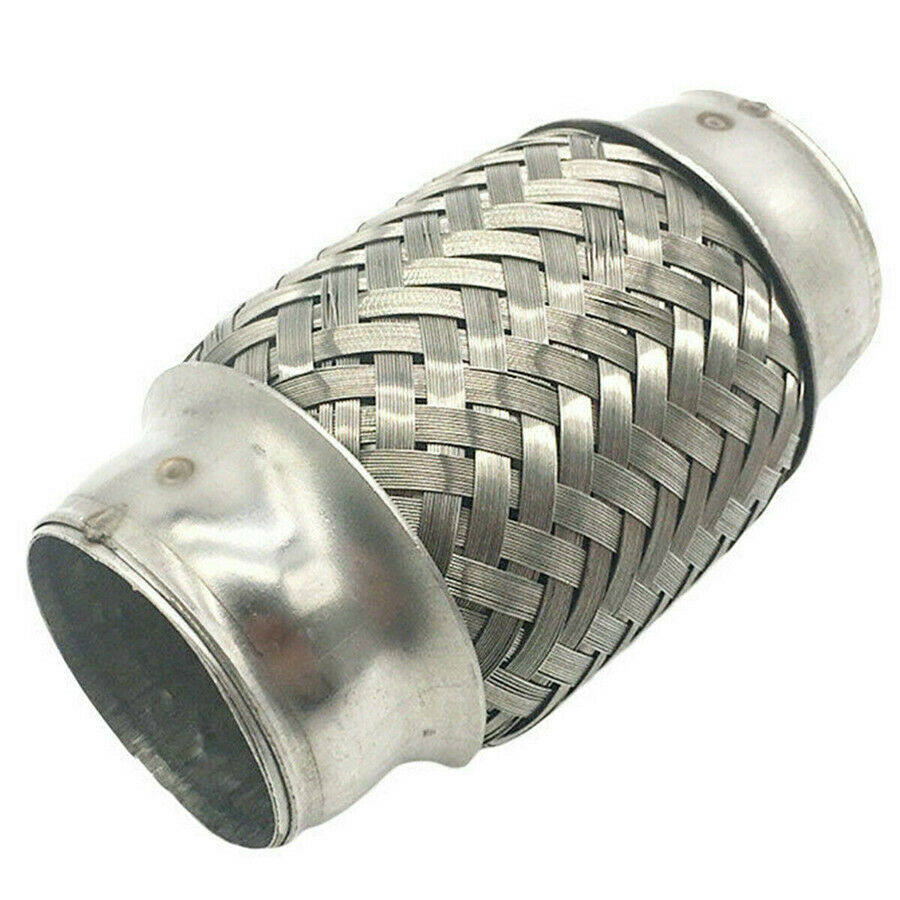 1.5" x 4"Exhaust Flex Pipe SS304 Stainless Steel Double Braid Flexible Universal