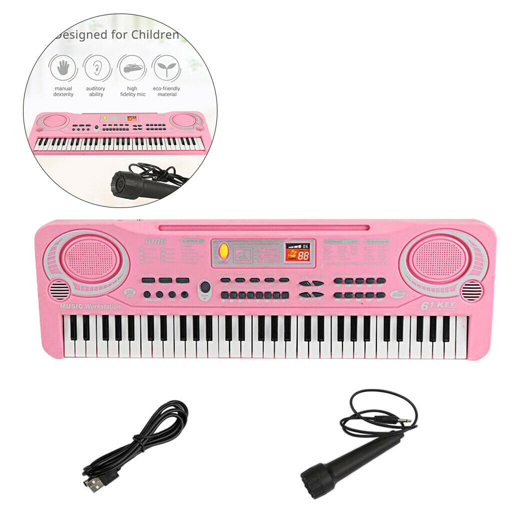 61 Keys Electronic Keyboard Musical Piano Portable Mini Electric Piano Toys
