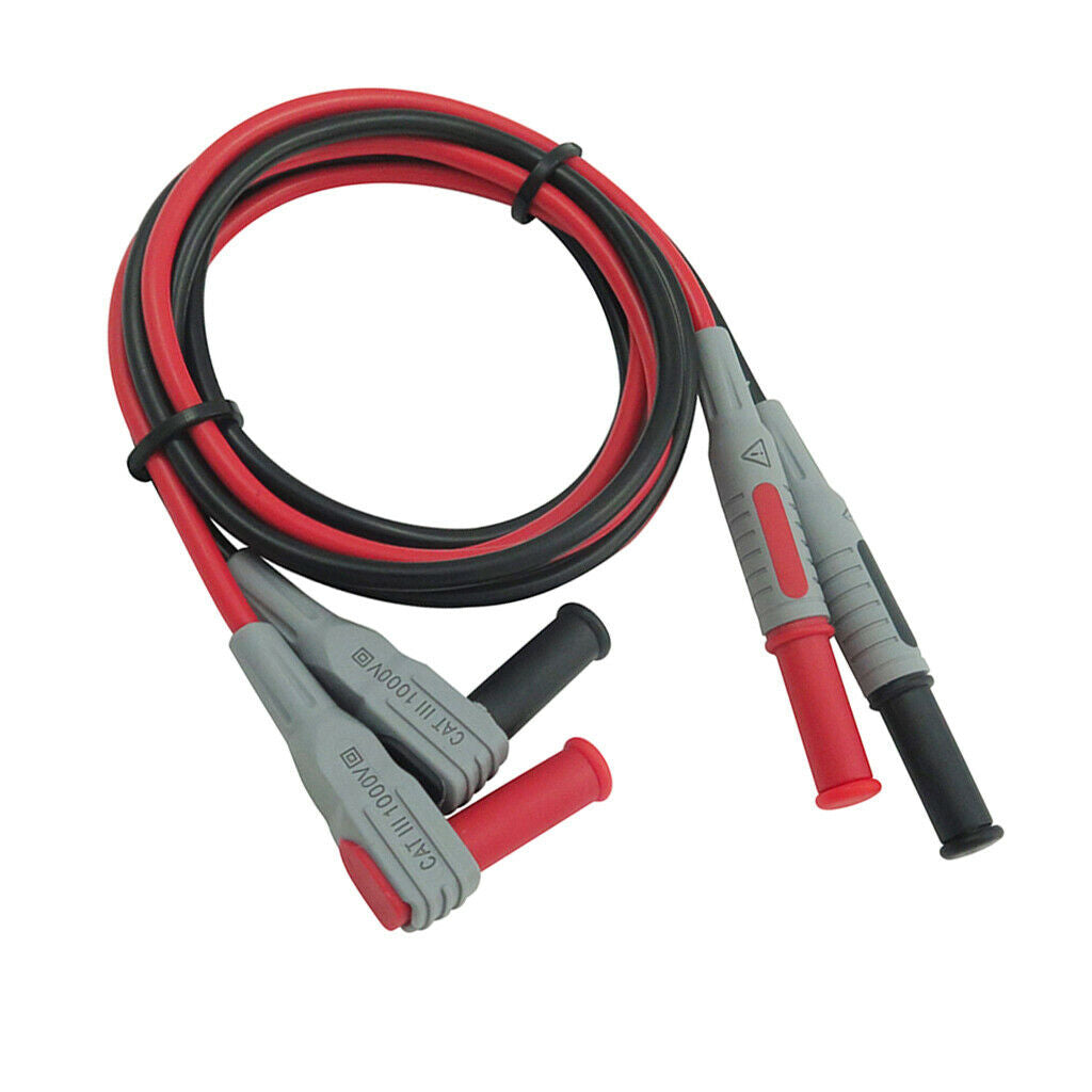 P1033 100 cm silicone high voltage dual 4 mm banana plug test lead