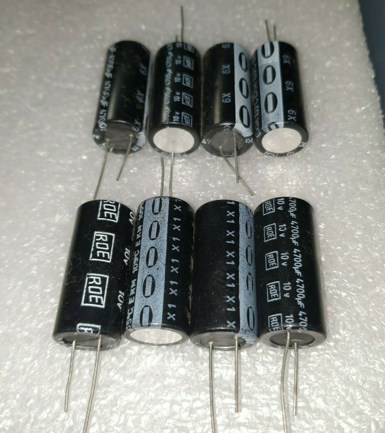 8pcs NOS ROE EKM 4700uf 10V LOW ESR CAPS FOR AUDIO !