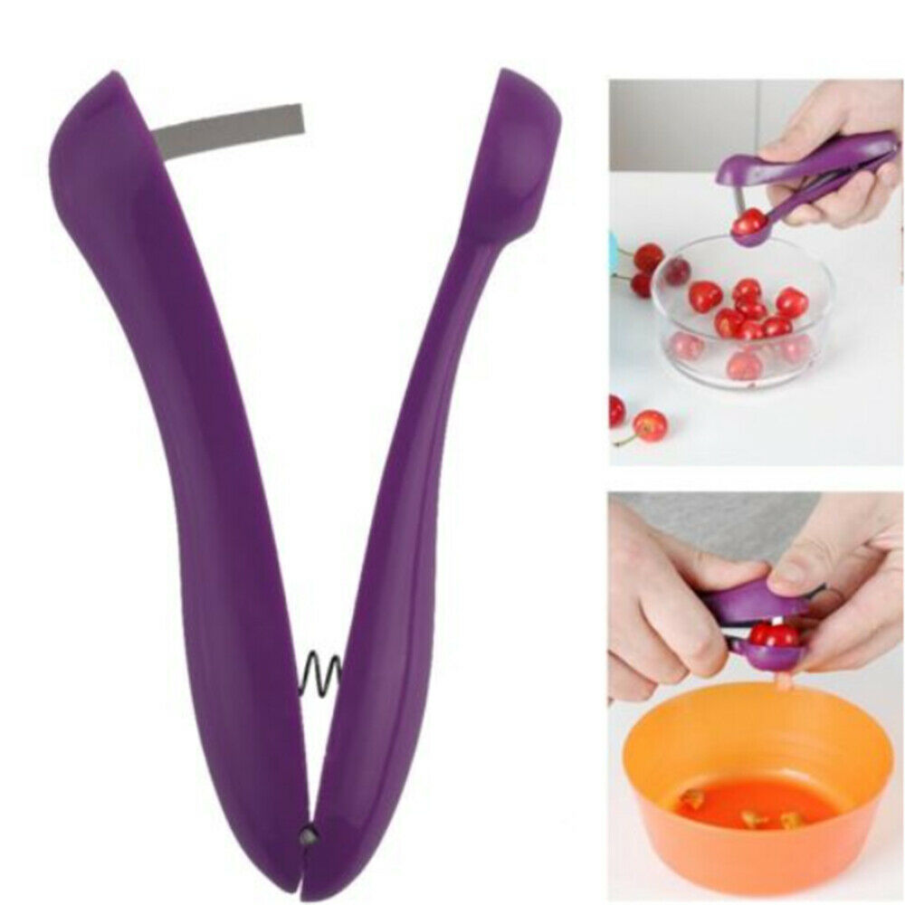Cherry Fruit Pitter Remover Stone Clamp Kitchen Tools Core Olive Pit Remover