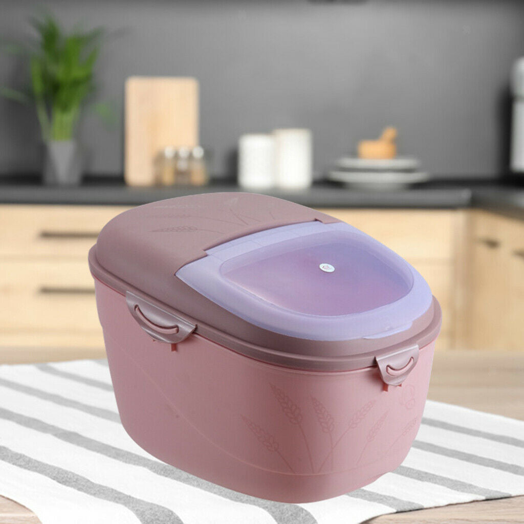 10kg Food Storage Container Airtight Cereal Rice Container Bin with Lid