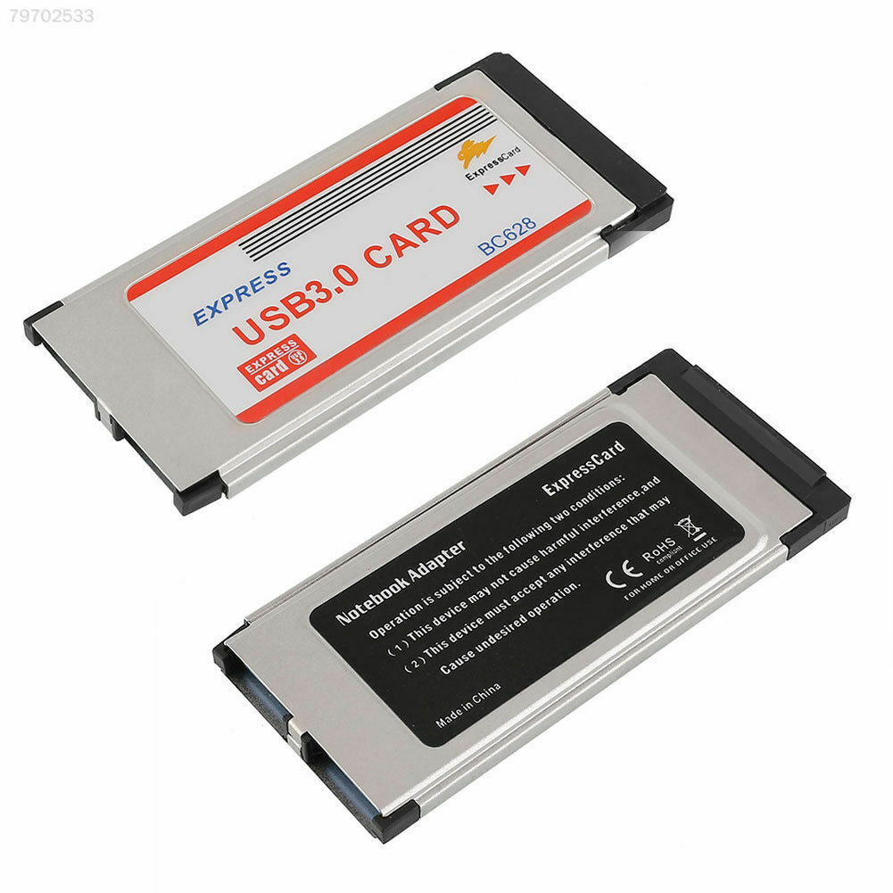 39BE Express Card ExpressCard 34mm to Dual 2 Ports 2Ports USB 3.0 card BC628 L60
