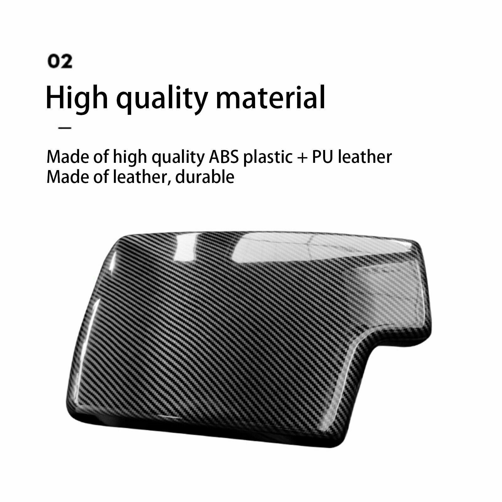 Carbon Fiber Armrest Center Console Cover For BMW 3-series E90 E91 E92 E93 06-12