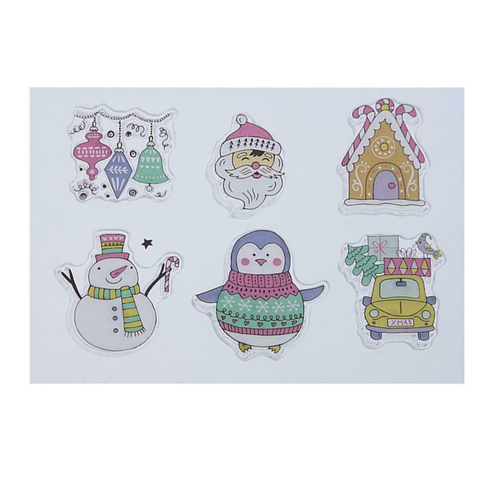 Silicone Stamp+Metal Cutting Dies Stencil Frame Scrapbook Christmas Xmas @