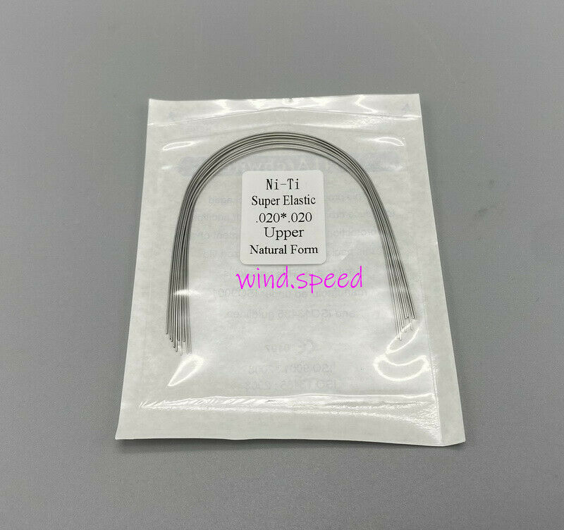 20packs Dental Orthodontic Arch Wire Rectangular Natural Elastic Niti 20X20 U&L