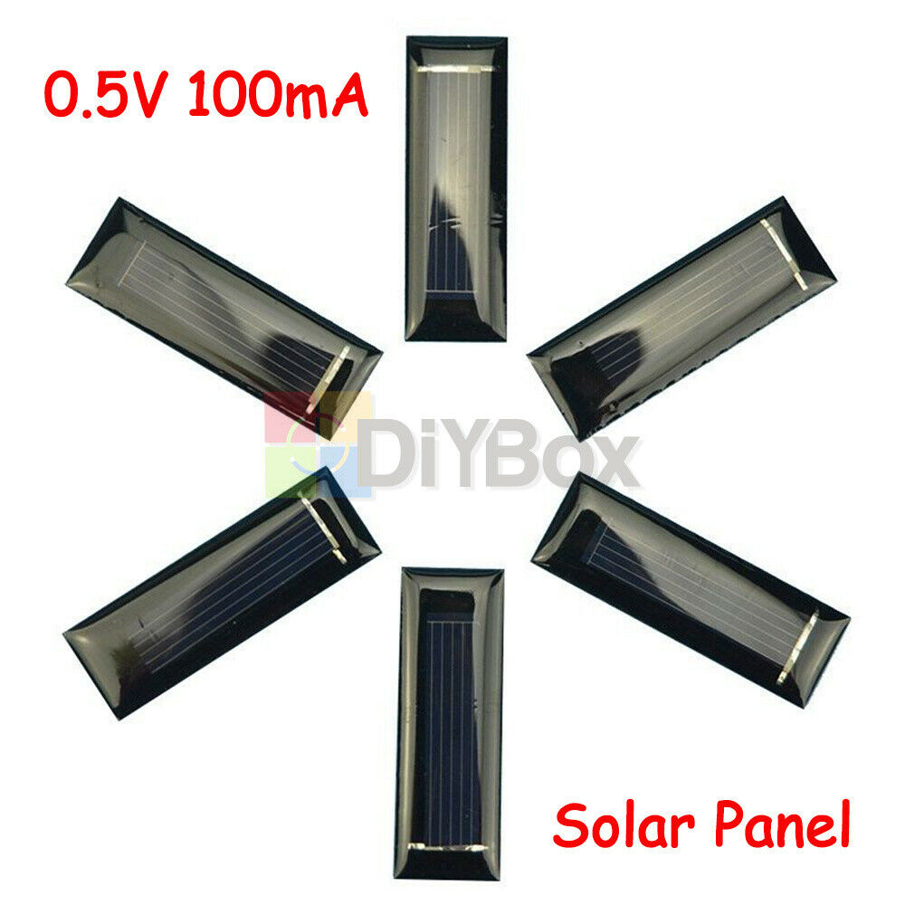 5x 0.5V 100mA Mini Solar Panel Solar Cells Photovoltaic Panels F Battery Charger