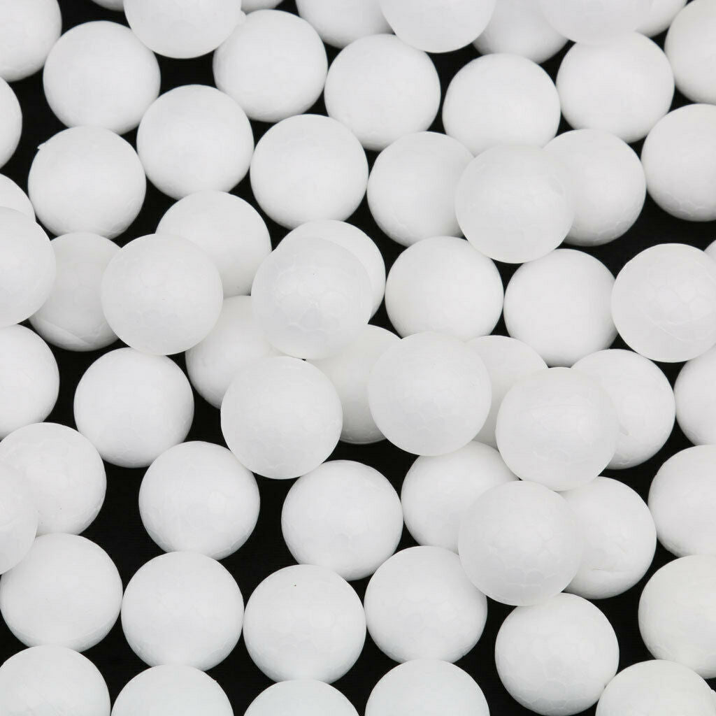200Pc Styrofoam Polystyrene Foam Balls Crafts DIY Supplies 25mm 20mm Spheres
