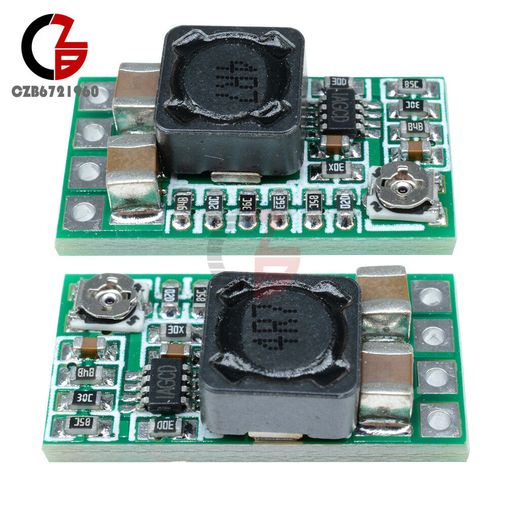 2PCS DC-DC 12-24V to 5V 3A Adjustable Step down Power Module Buck Mini Converter