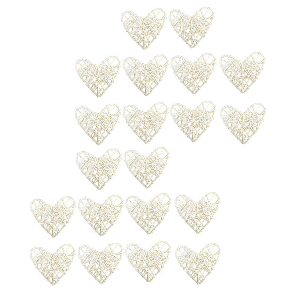 20 Pcs Heart Rattan Balls Rattan Balls Decorative Balls Rattan Ball Wedding