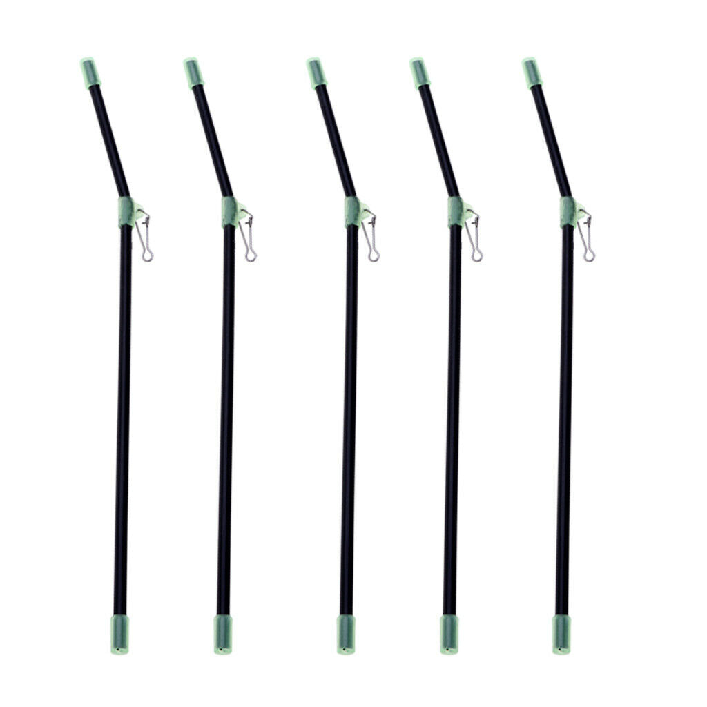 10Pcs Anti  Booms with Snap, Luminous Fishing Rig Bent Booms 22cm