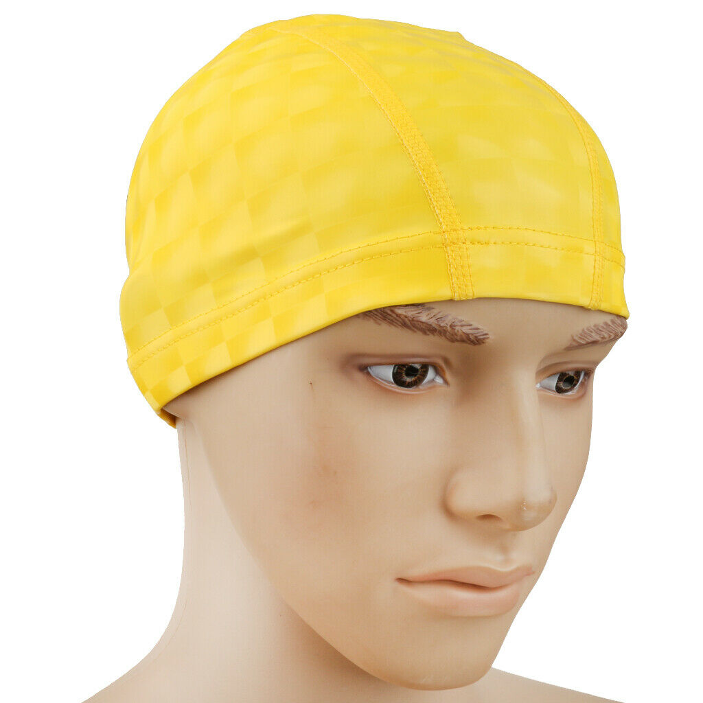 Unisex Waterproof Breathable Swimming   for Long Hair Short Hair Yellow