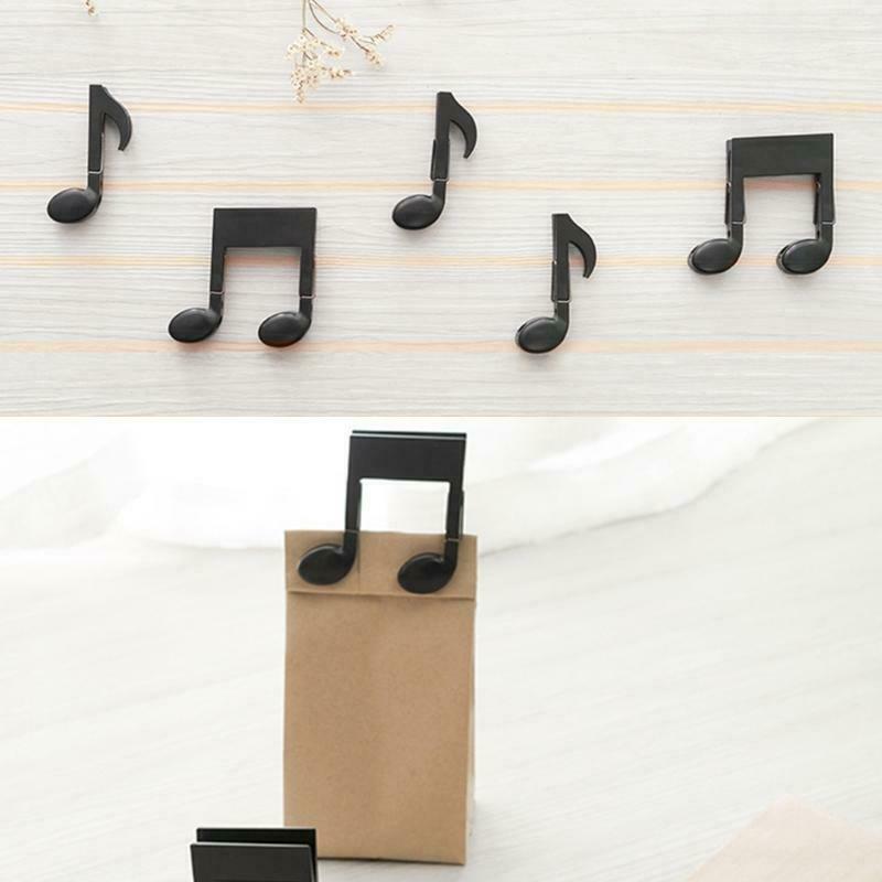 Multipurpose Musical Notes Shape Clothespin Food Sealing Clips Durable Hanging