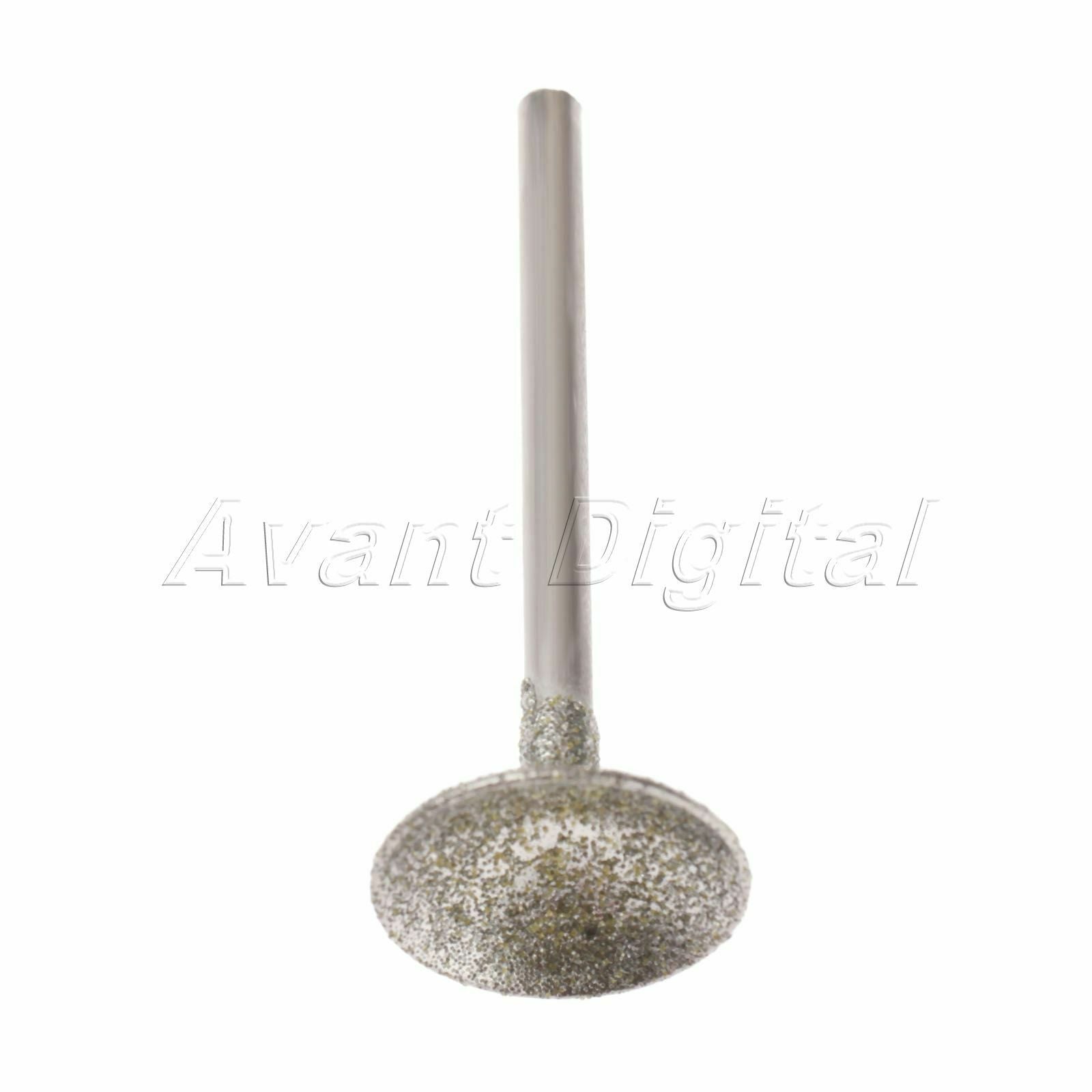 4Pc 3mm/0.12inch Grinding Shank Bur Diamond Spherical Concave Head 45mm/1.77inch