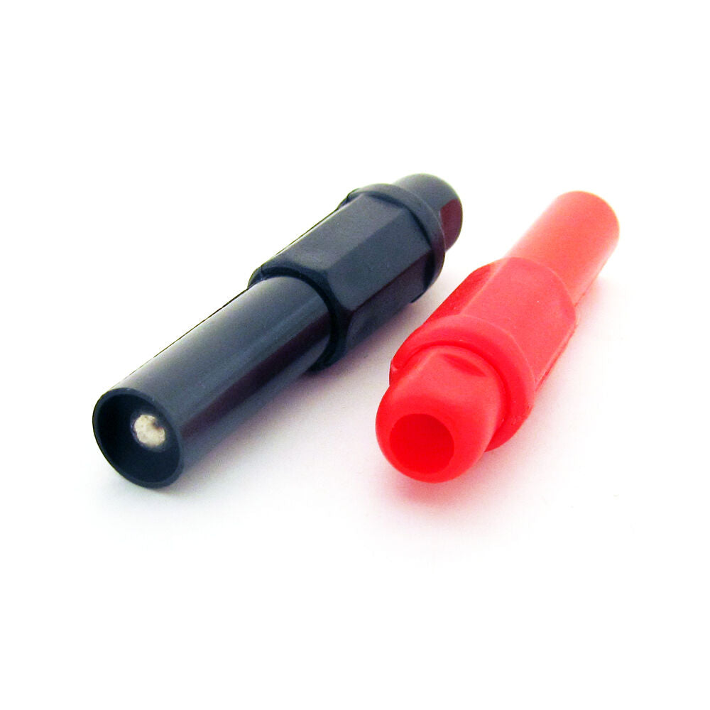 50pcs RS Full Insulated Copper Audio 4mm Banana Plug w/Screwed Tight Tail