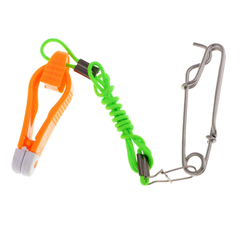 Mini Power Grip Plus Downrigger 17" Leader with Long Line Snaps Orange