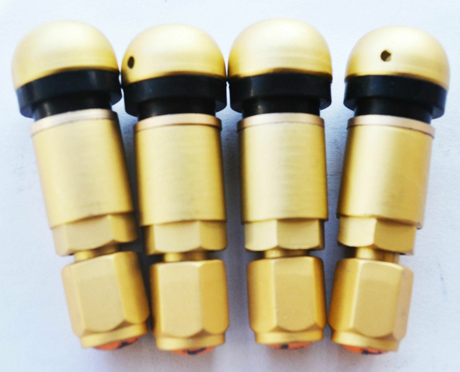 4pc Car Tire Anti-explosion Valve Aluminum Tubeless Stem With Dust Cap Universal